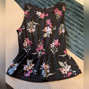 A New Day Floral Sleeveless Top Size M